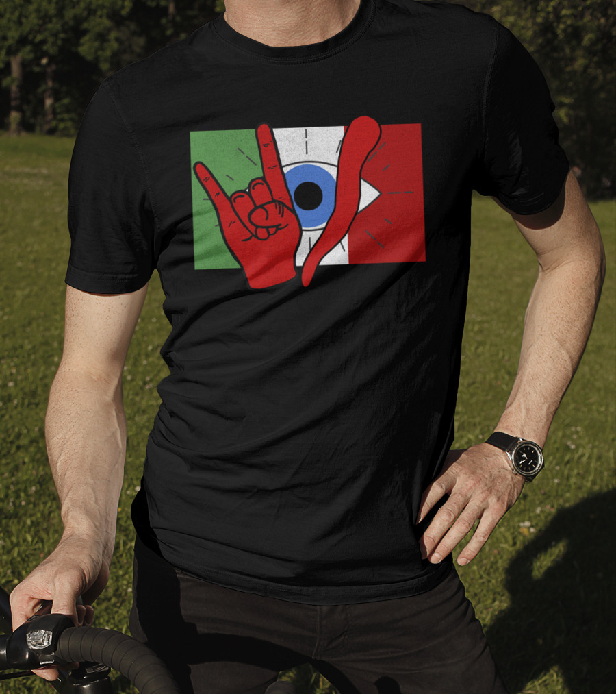 Italian Evil Eye Il Malocchio Maloik Hand Gesture T-Shirt