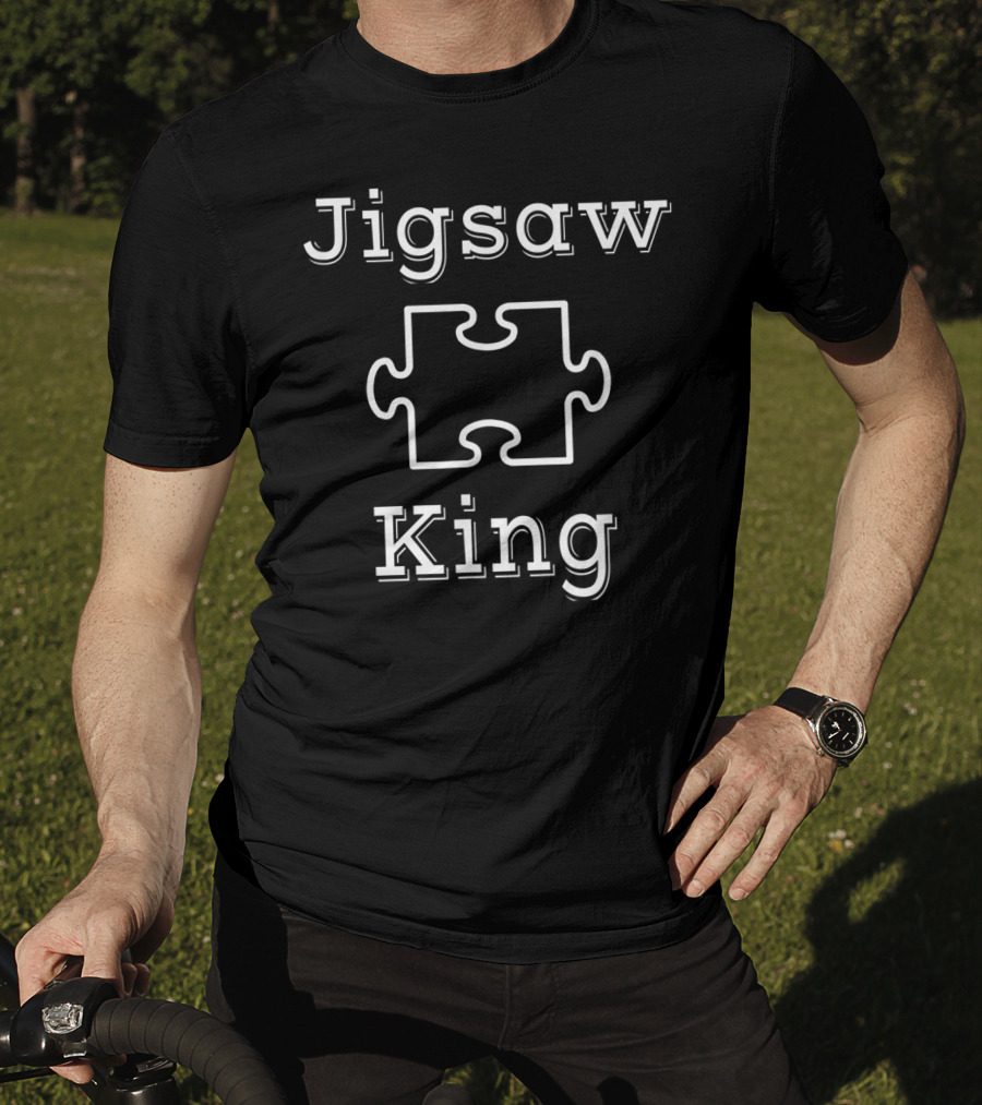 Jigsaw King Puzzle Enthusiast Majesty T-Shirt