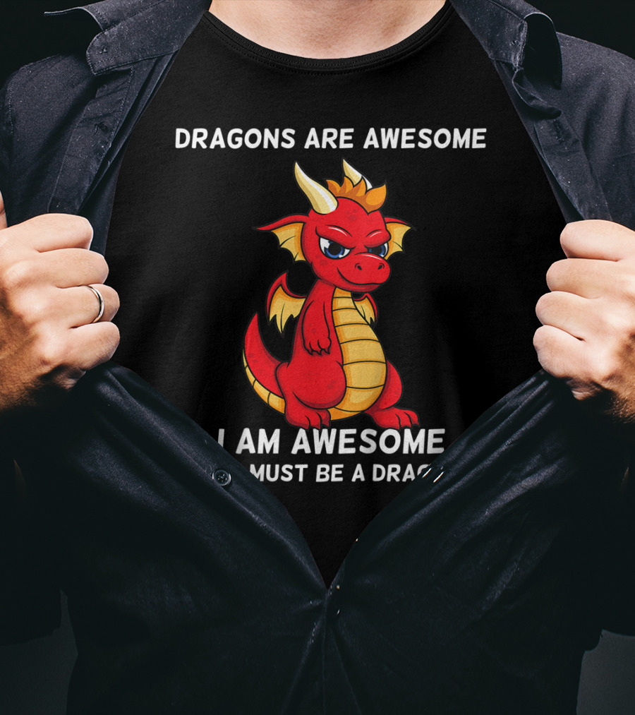 Dragons Are Awesome I Am Awesome So I Must Be A Dragon T-Shirt