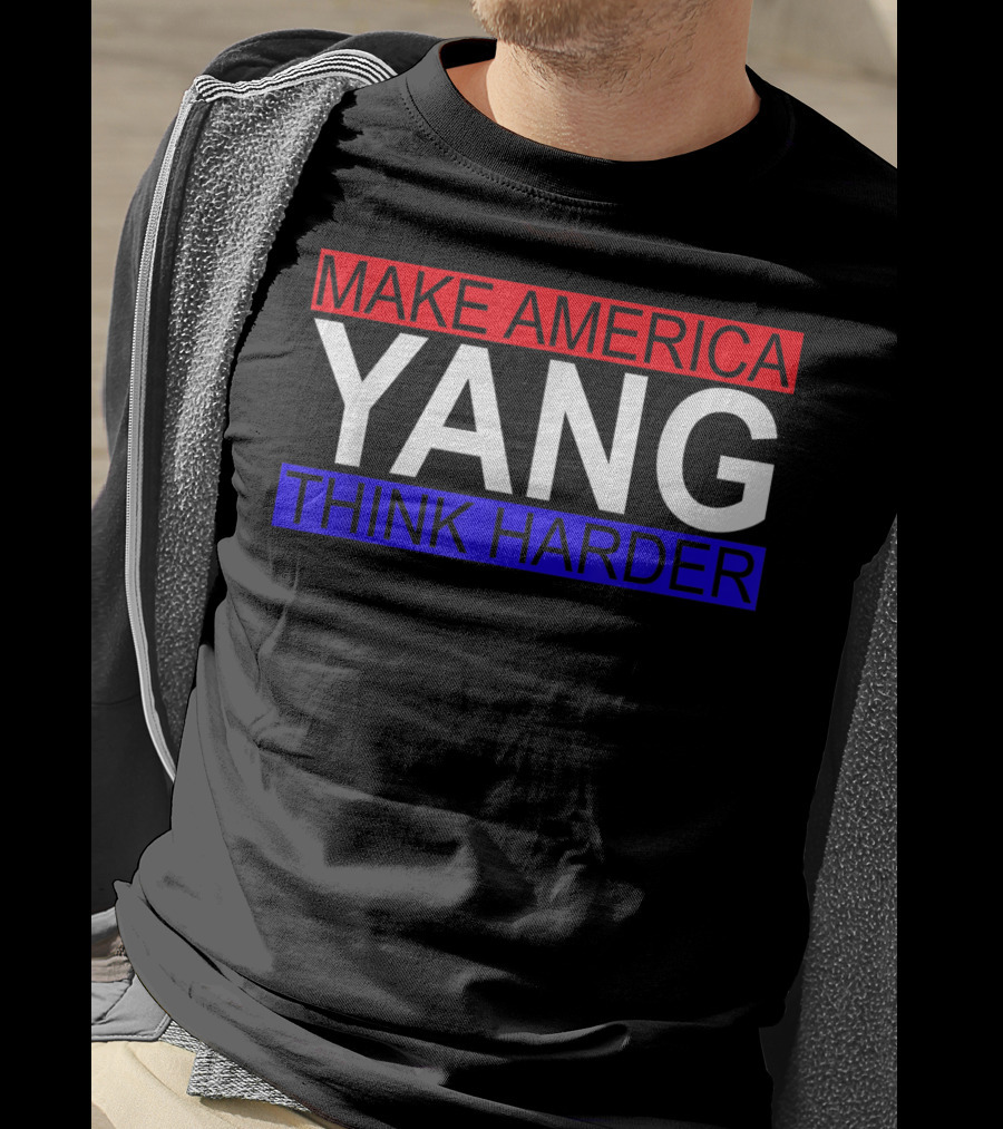 Make America Yang Think Harder Andrew Yang Math T-Shirt
