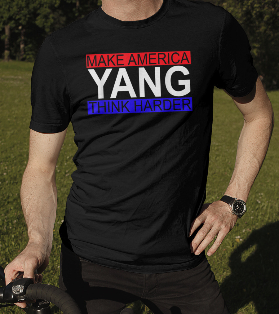 Make America Yang Think Harder Andrew Yang Math T-Shirt