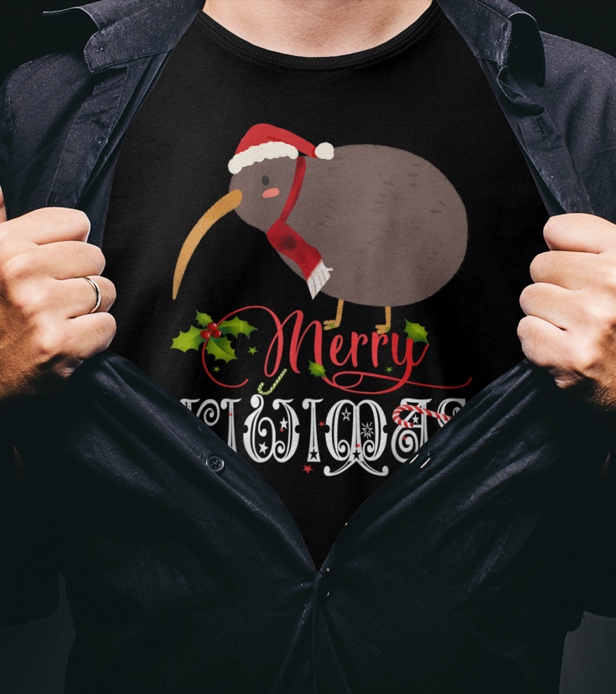 Merry Kiwi Christmas Family Matching T-Shirt