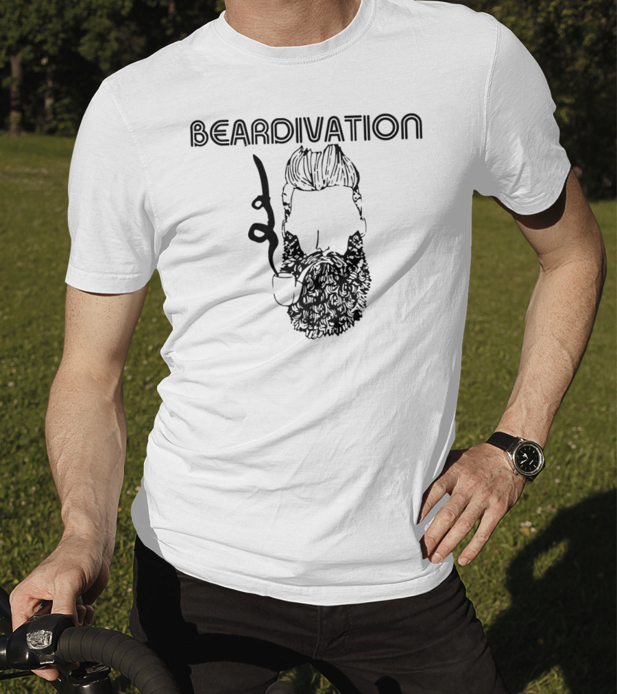 Beardivation Bearded Guy Smoking A Pipe T-Shirt
