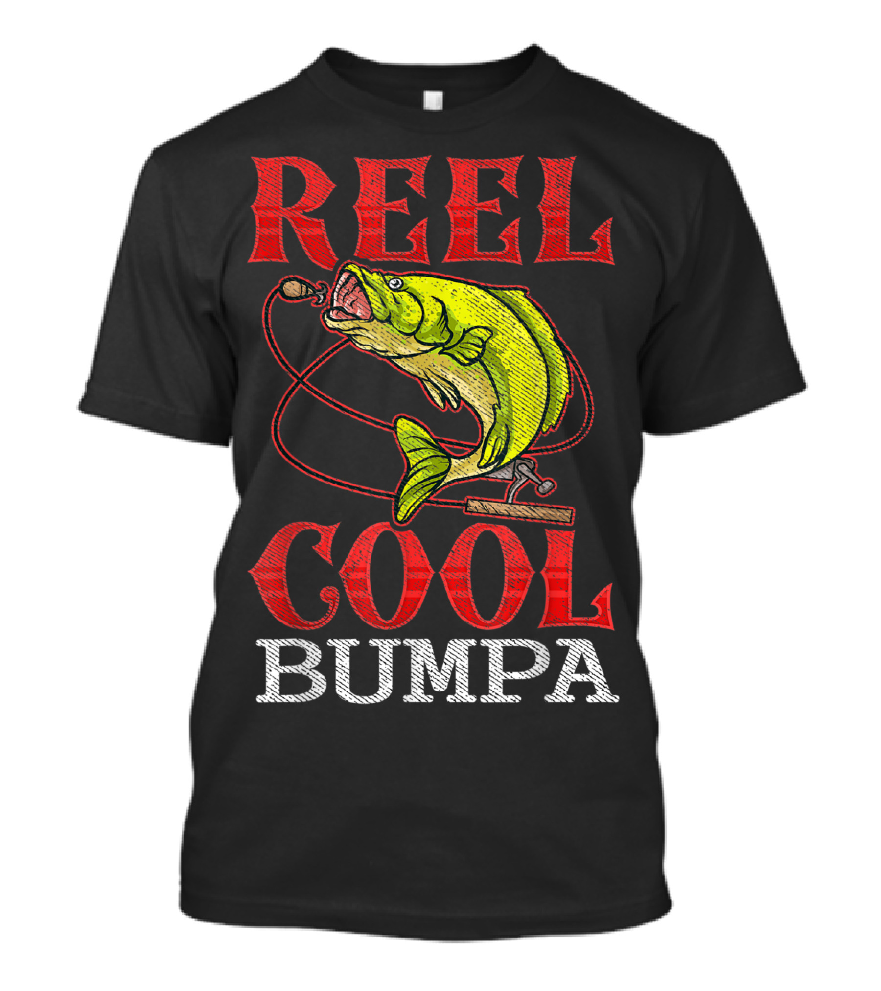 Mens Reel Cool Bumpa Fishing Lover Reel Cool Bumpa T-Shirt