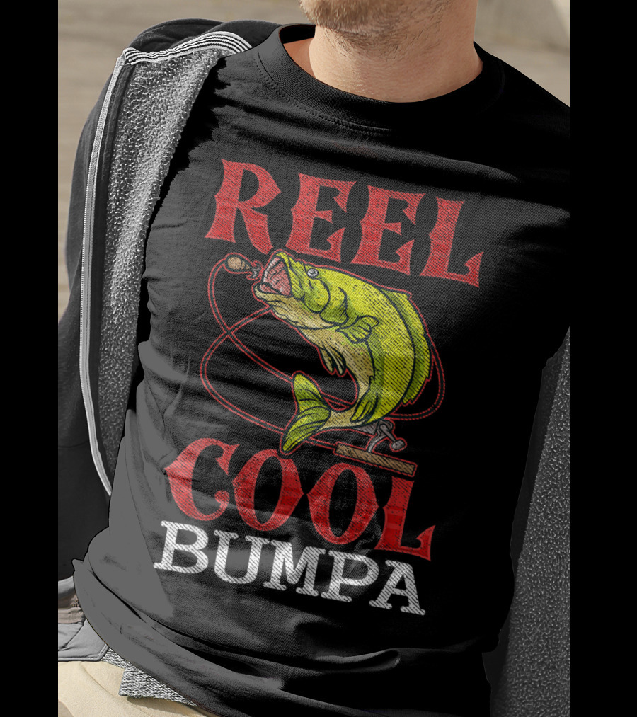 Mens Reel Cool Bumpa Fishing Lover Reel Cool Bumpa T-Shirt