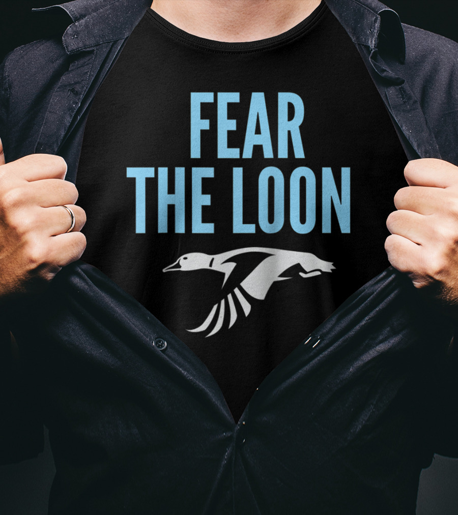 Minnesota Soccer Fear The Loon FC Bird Emblem T-Shirt