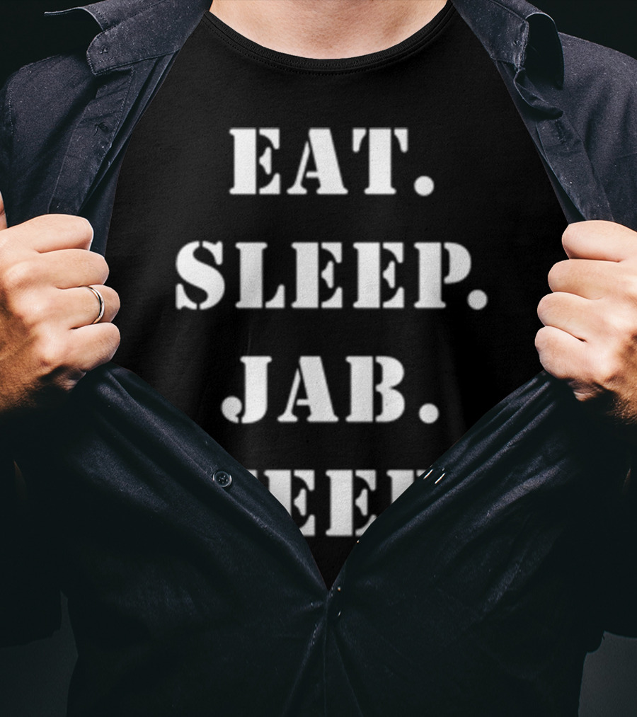Eat Sleep Jab Teep Muay Thai Fitness Routine T-Shirt