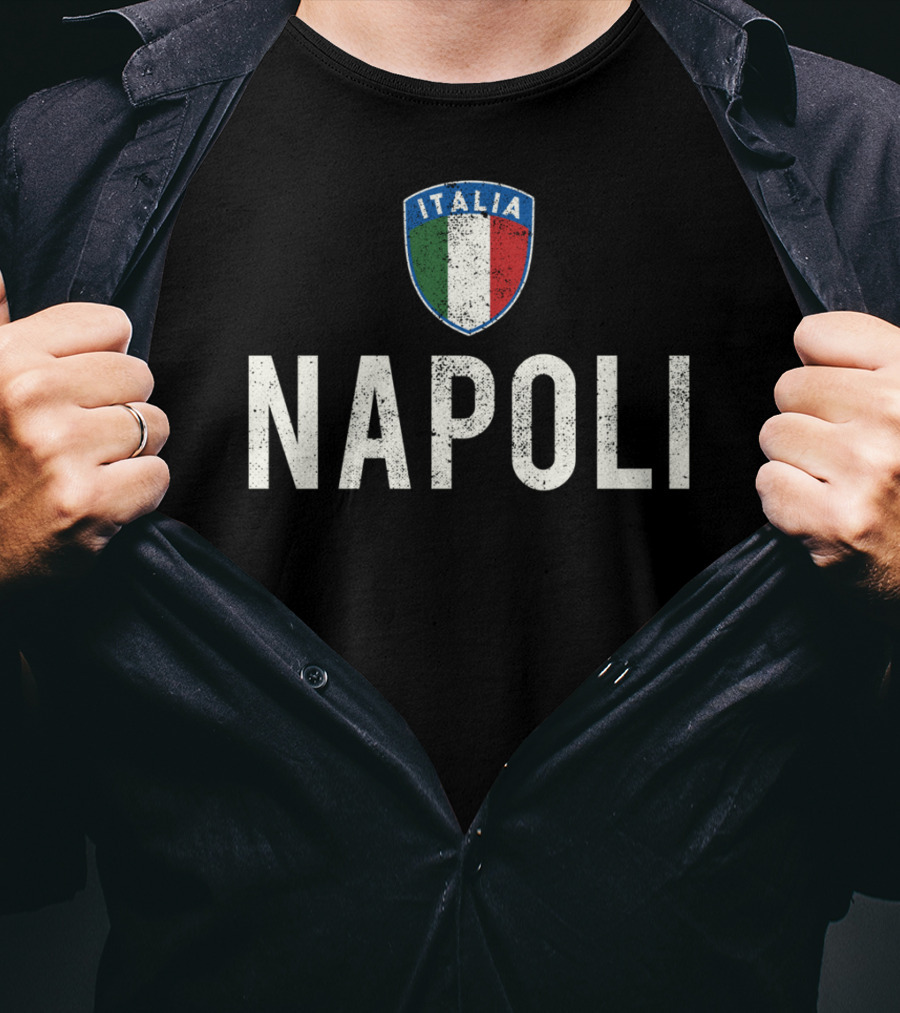 Napoli Italia Italian Flag Emblem Love Naples T-Shirt