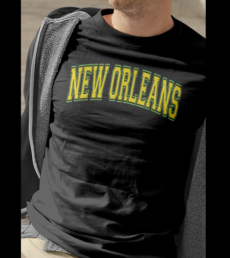 New Orleans Varsity Arch Mardi Gras Colors T-Shirt