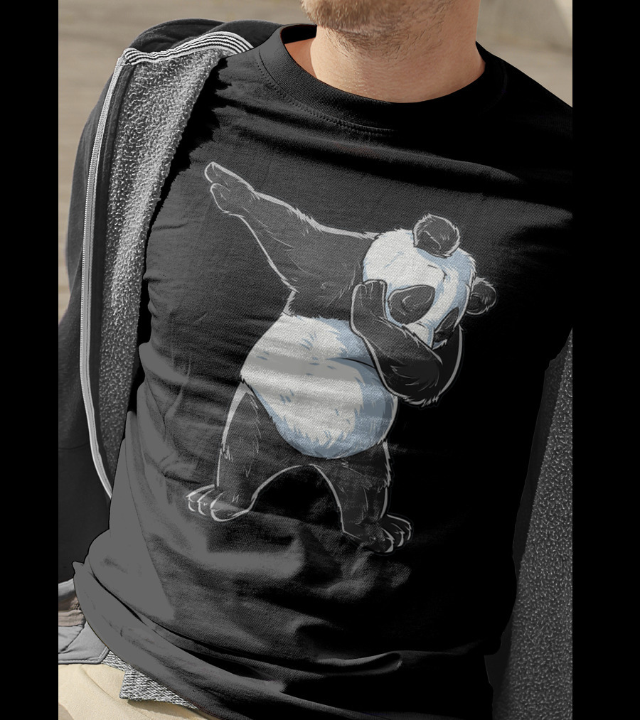 Panda Costume Dabbing Panda Dabbing Dance Pose T-Shirt