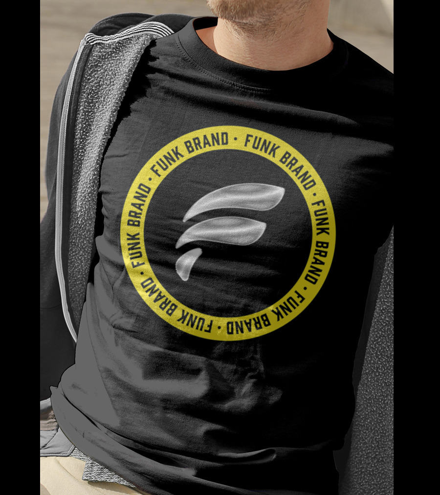 Funk Brand Represent F Symbol Yellow Circle T-Shirt