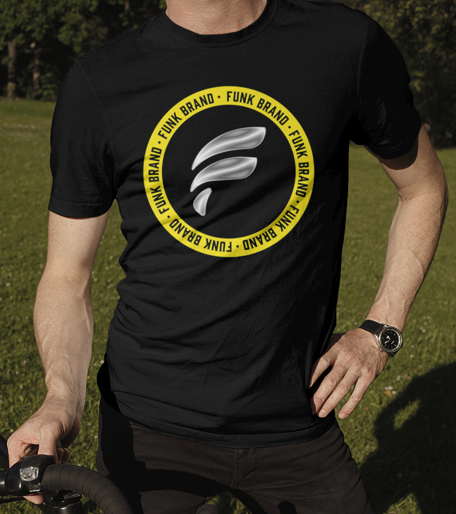 Funk Brand Represent F Symbol Yellow Circle T-Shirt