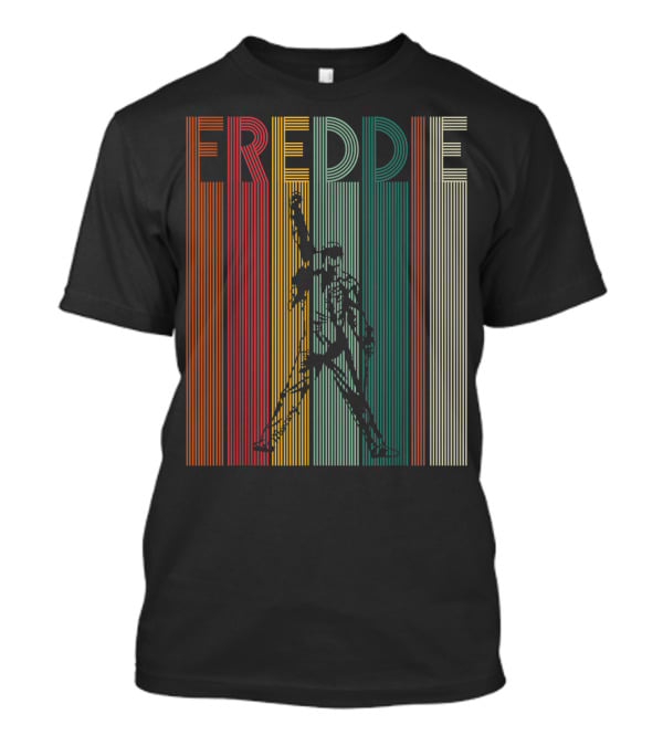 Freddie Mercury Retro Distressed Vintage Line T-Shirt
