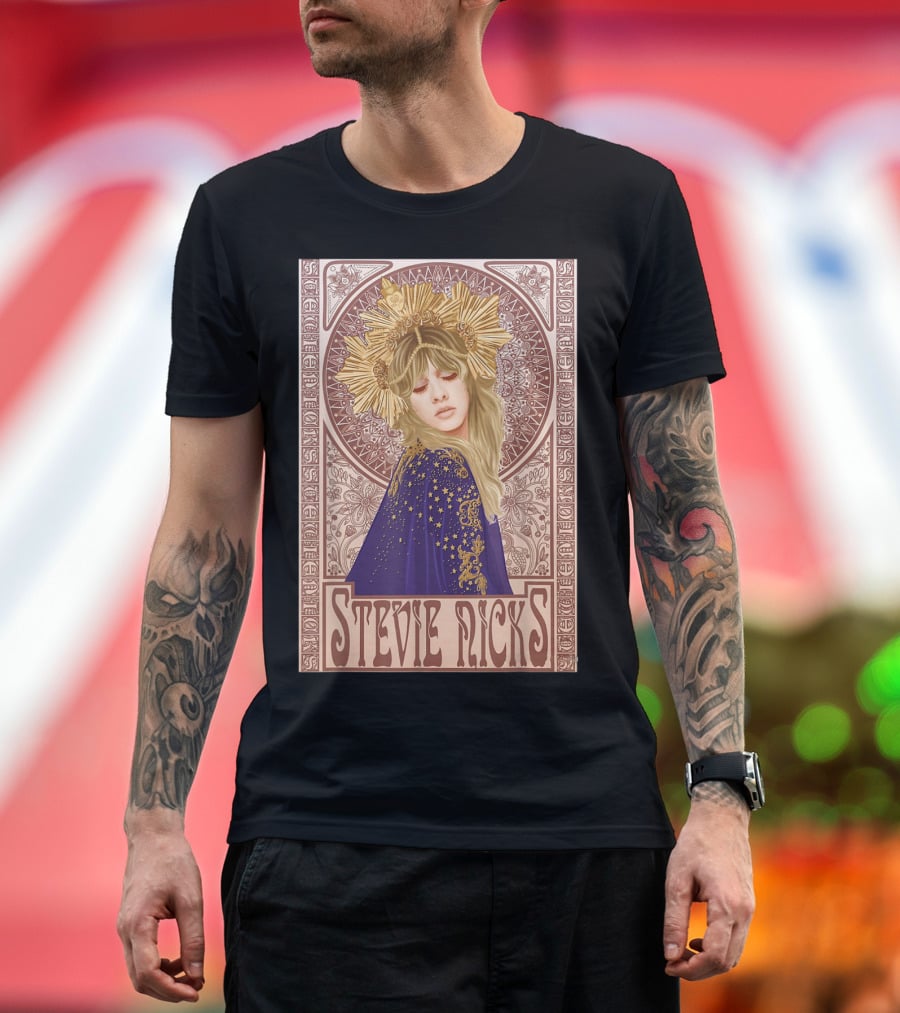 Stevie Nicks Retro Art Nouveau T-Shirt
