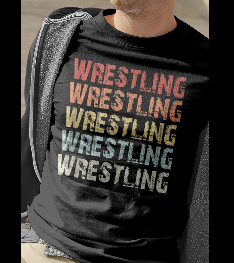 Wrestling Wrestling Wrestling Wrestling Wrestling Retro Lover T-Shirt