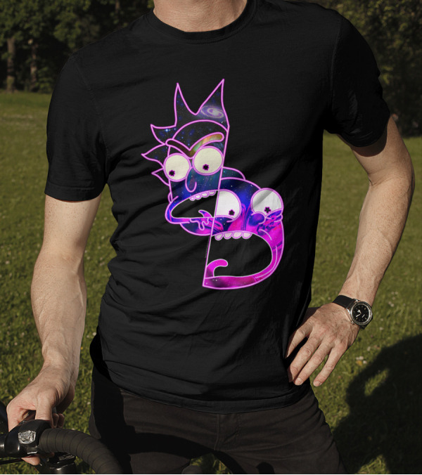 Trippy Galactic Rick And Morty Space Fusion T-Shirt