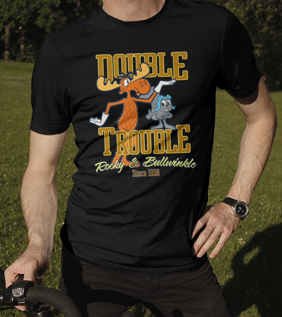 Rocky And Bullwinkle Double Trouble Since 1959 T-Shirt