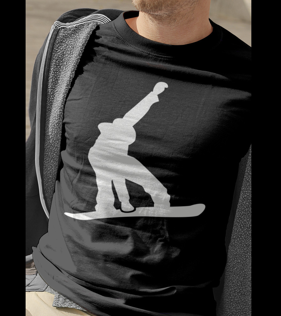 Snowboarder Snowboarding Silhouette Jumper T-Shirt