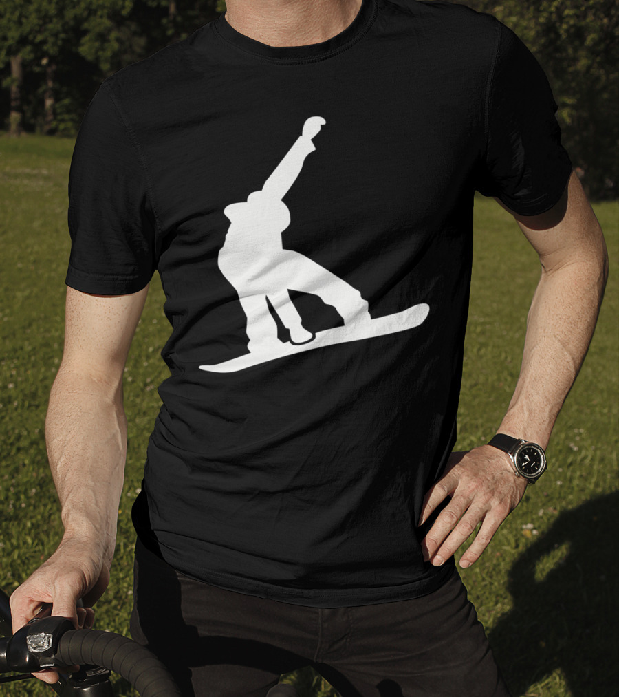 Snowboarder Snowboarding Silhouette Jumper T-Shirt