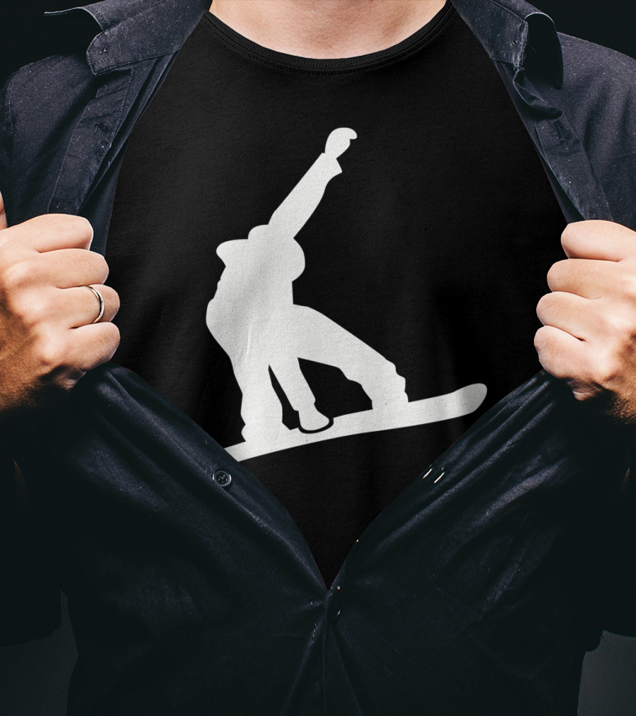 Snowboarder Snowboarding Silhouette Jumper T-Shirt