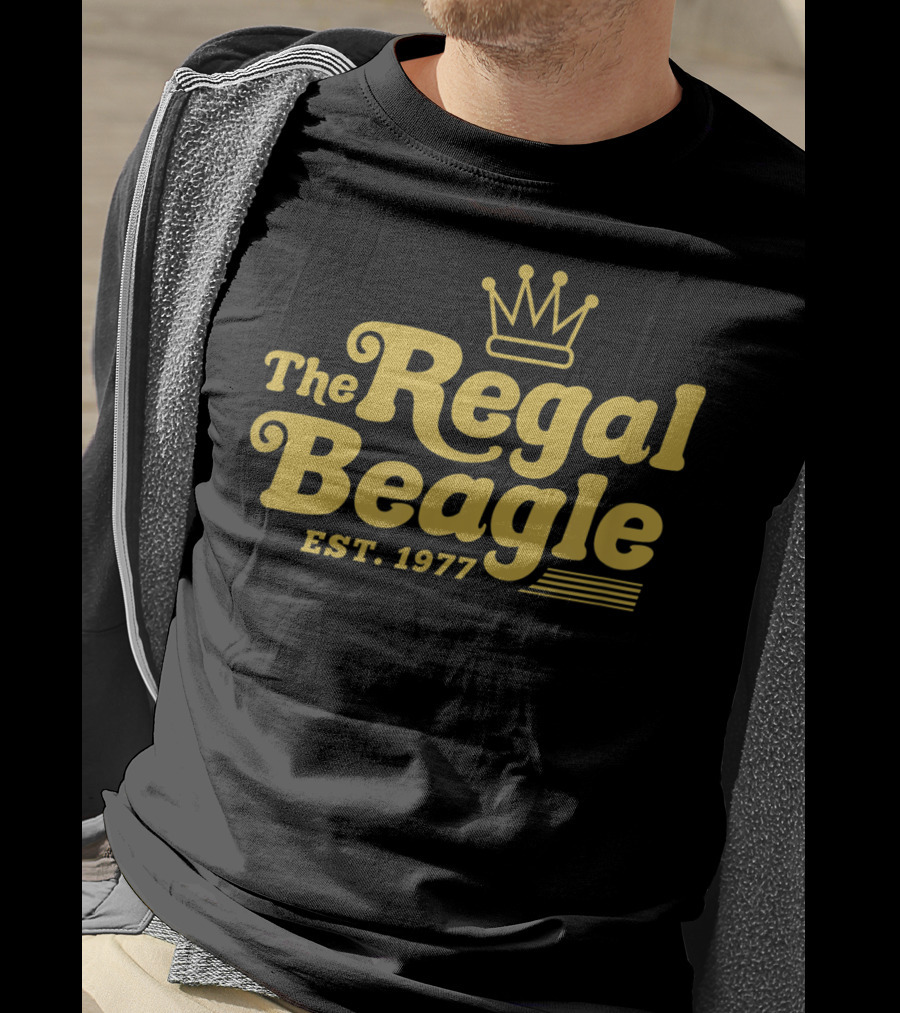 The Regal Beagle Est 1977 Retro Logo Design Three's Company T-Shirt