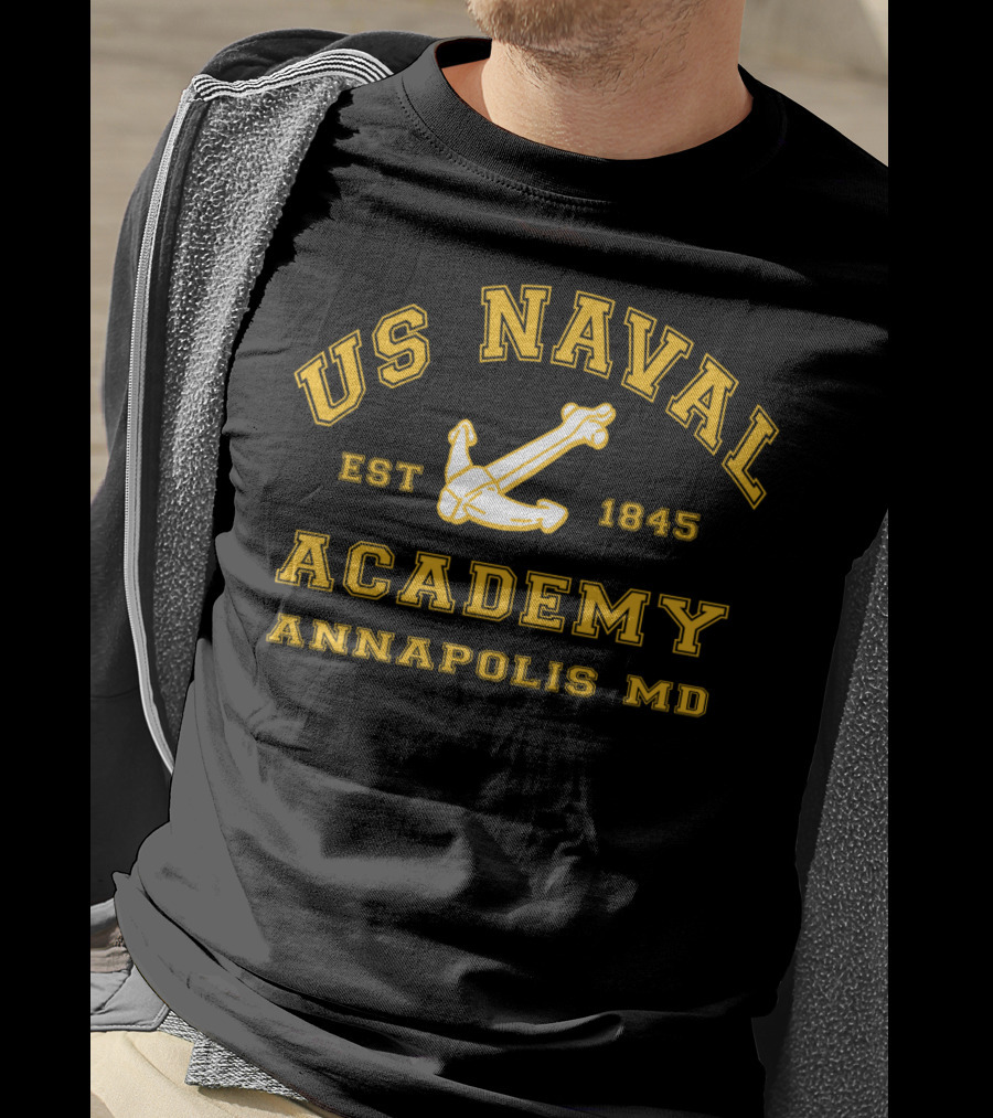 US Naval Academy Est 1845 Annapolis MD Anchor T-Shirt