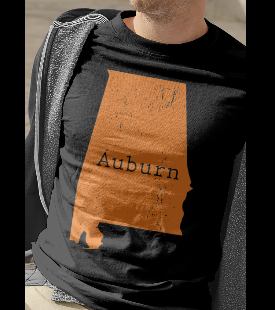 Auburn Alabama Vintage Map T-Shirt