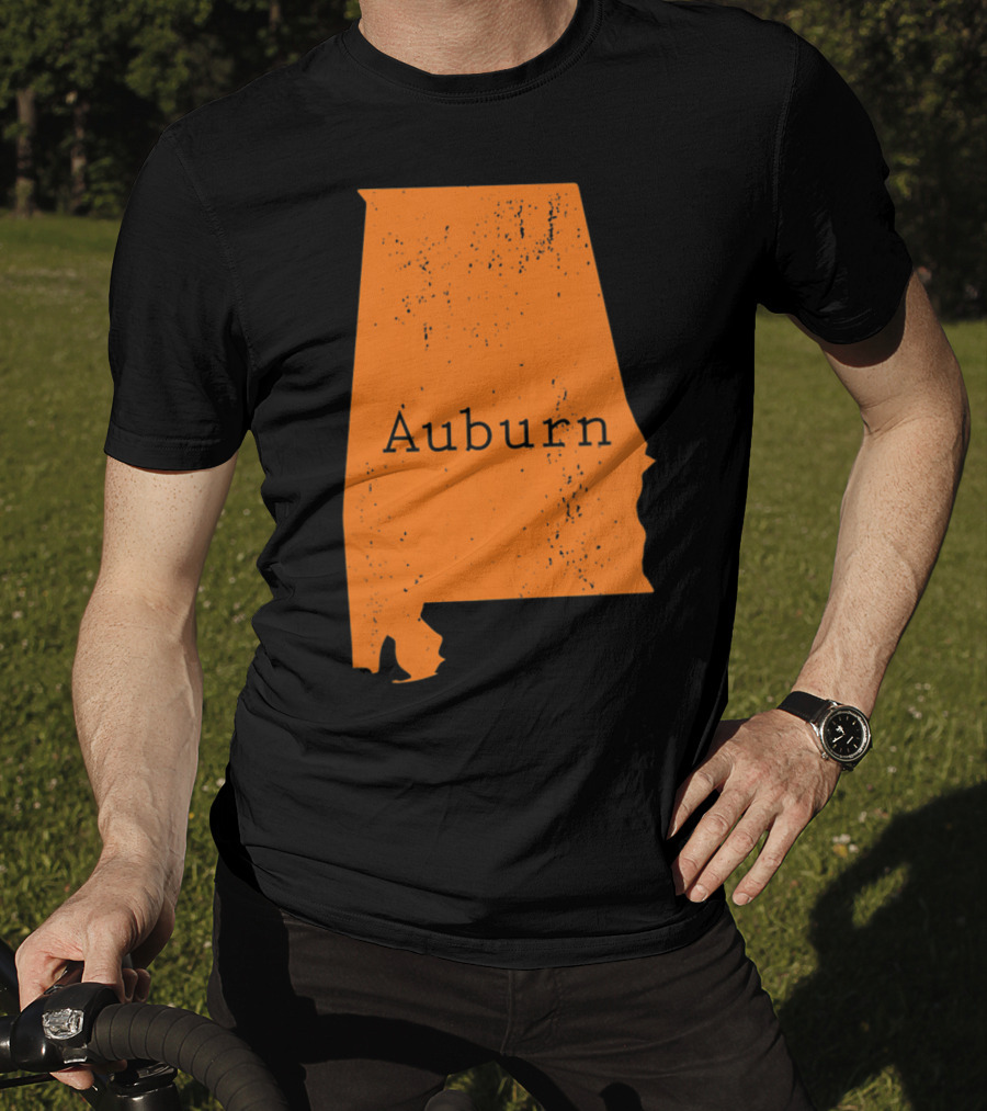 Auburn Alabama Vintage Map T-Shirt