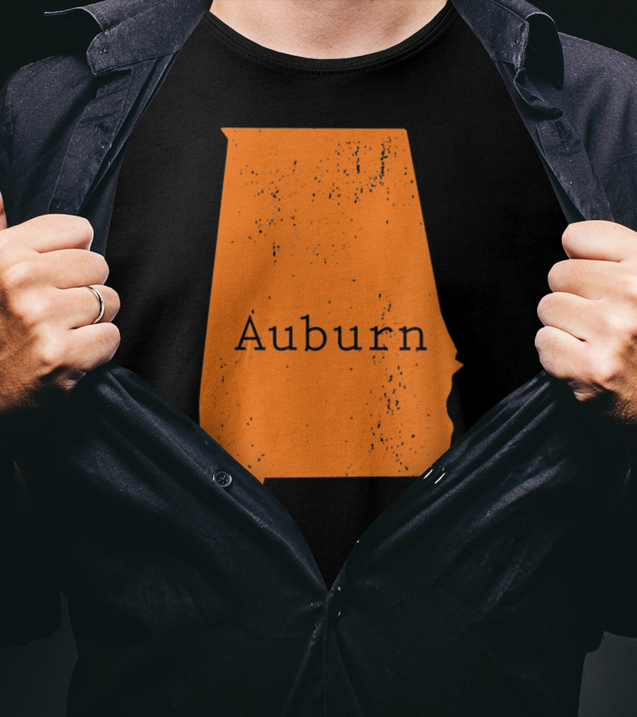 Auburn Alabama Vintage Map T-Shirt