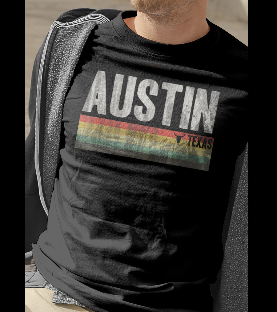 Austin Texas Retro Longhorn Pride T-Shirt