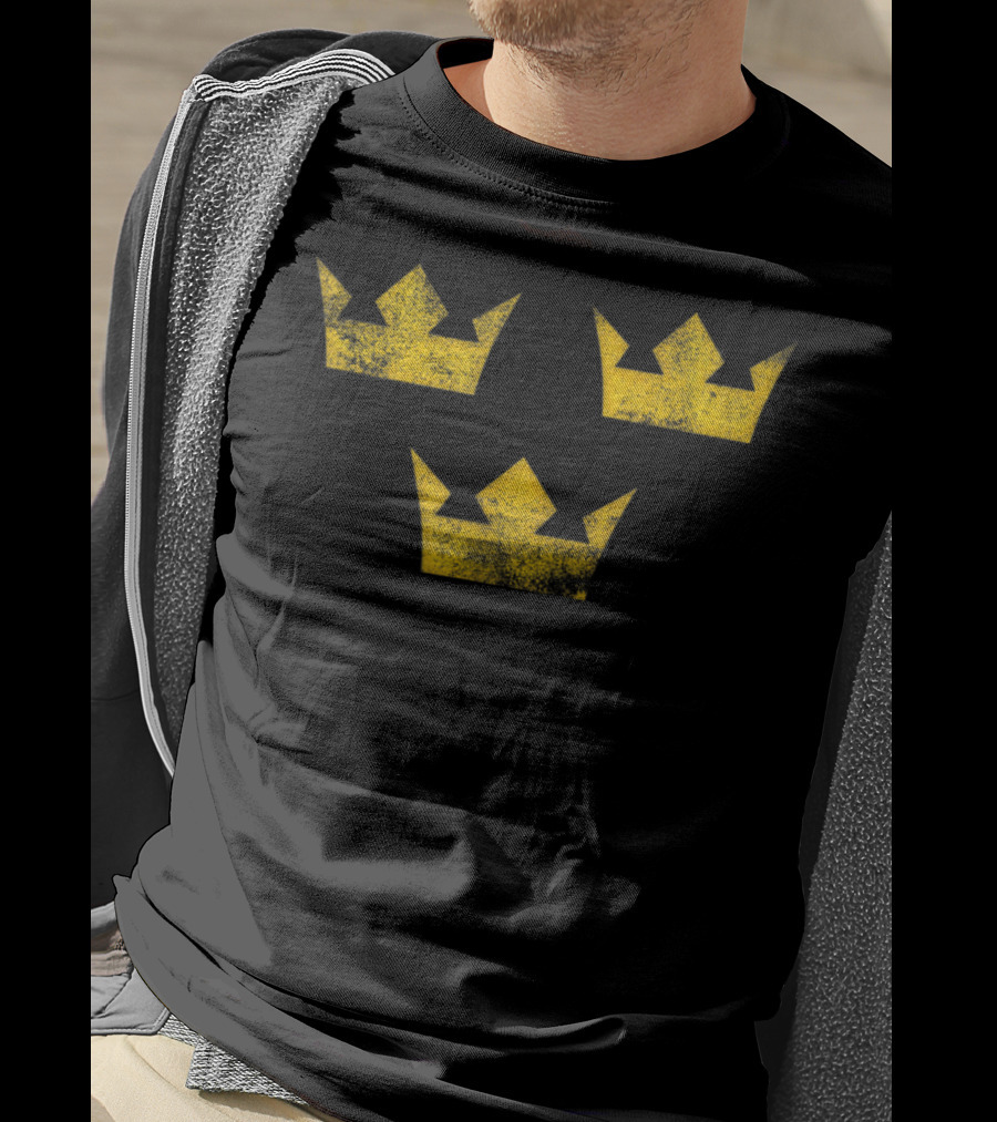 Sweden Sverige Hockey Tre Kronor Three Crowns T-Shirt