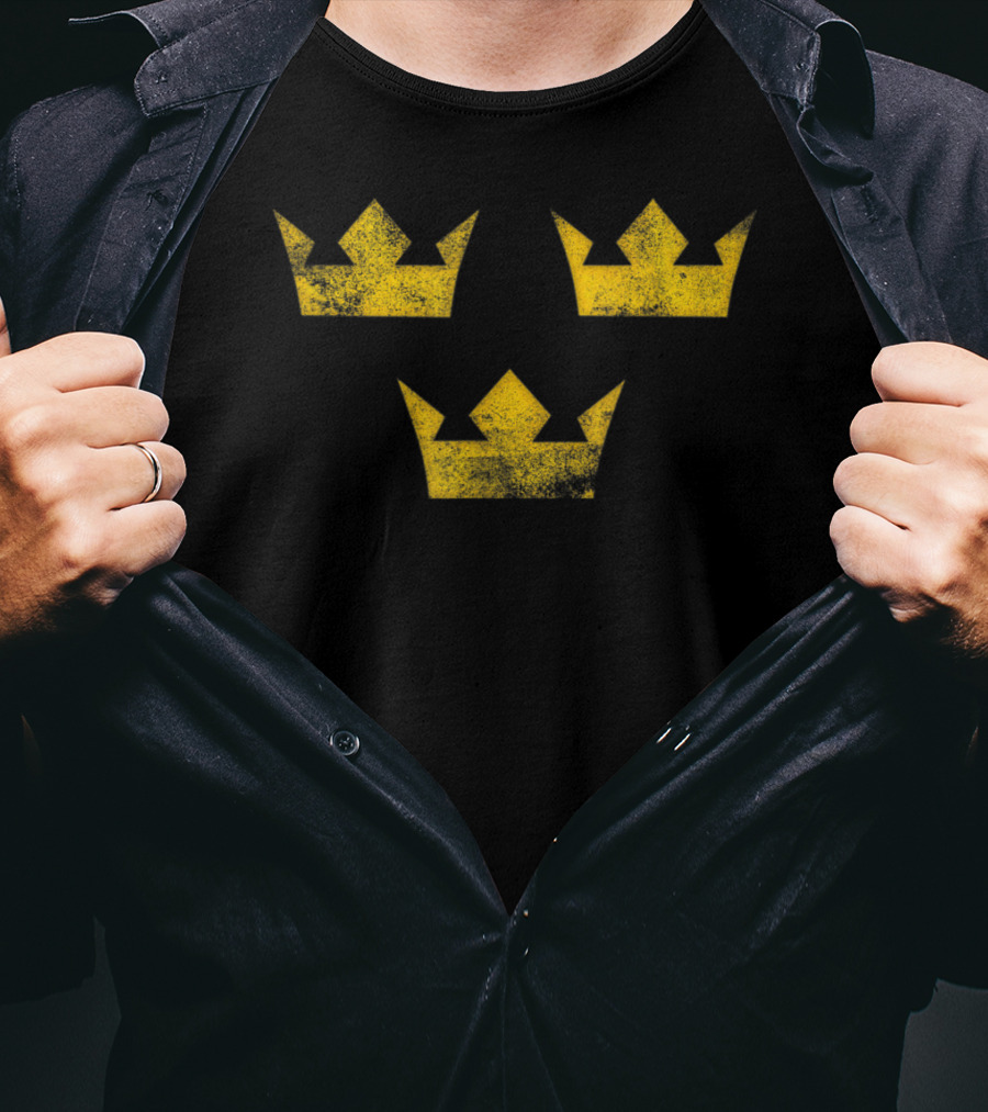 Sweden Sverige Hockey Tre Kronor Three Crowns T-Shirt