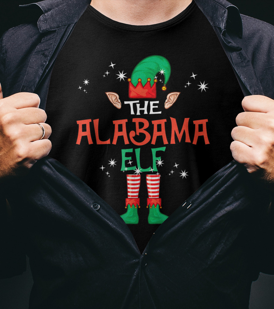 The Alabama Elf Christmas Outfit Family Group T-Shirt
