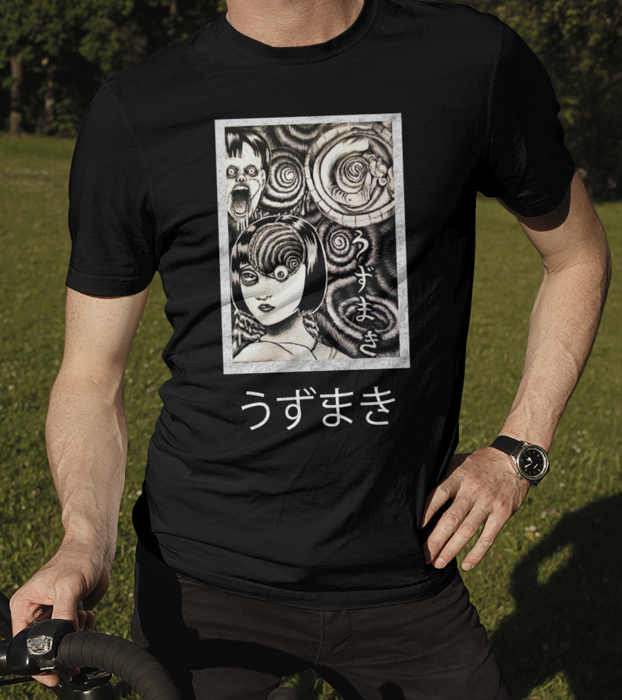Uzumaki Japanese Horror Manga Art  Spirals T-Shirt