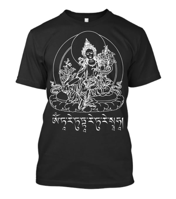 Buddha Green Tara Tibetan Mantra Om Tare Tuttare Ture Soha T-Shirt