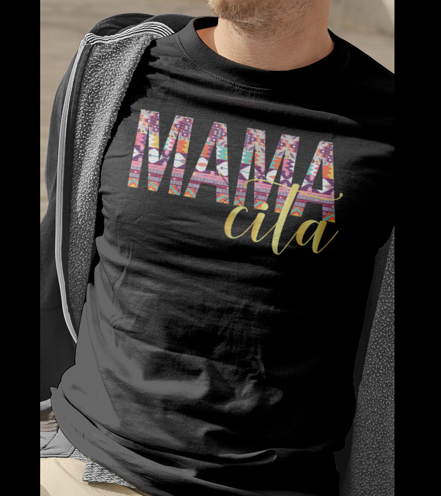 Mamacita Serape Pattern Colorful Cinco De Mayo T-Shirt