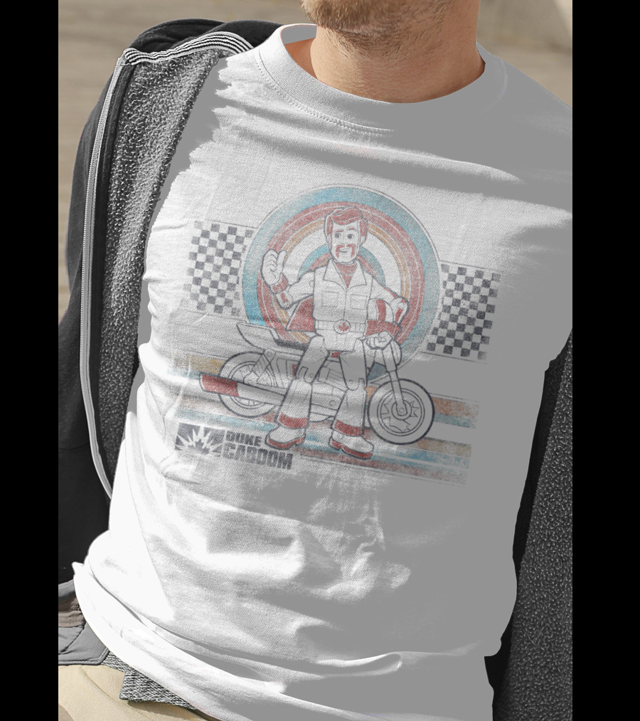 Duke Caboom Motorcycle Disney Pixar Toy Story Vintage Racer T-Shirt
