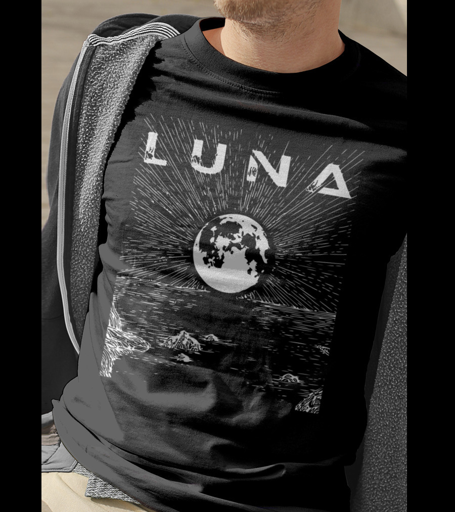 Luna Moon Astronomy Space Nerd Full Luna T-Shirt