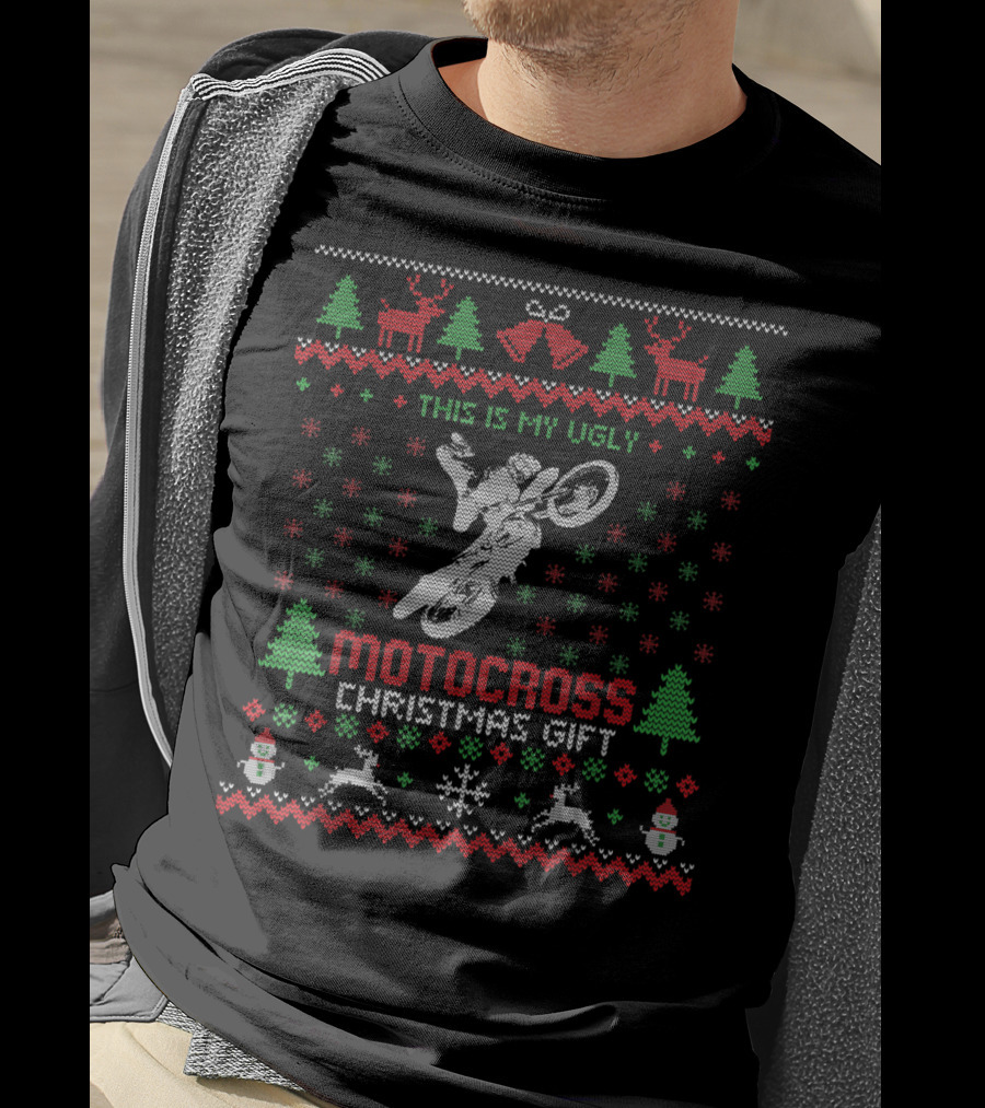 This Is My Ugly Motocross Christmas Gift T-Shirt