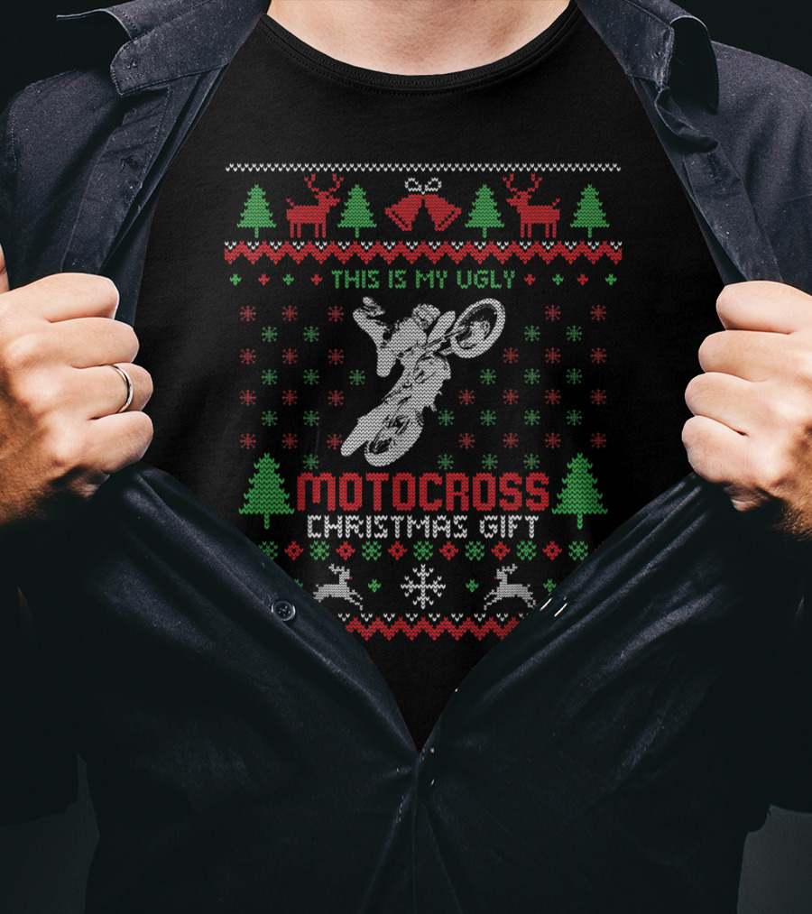 This Is My Ugly Motocross Christmas Gift T-Shirt