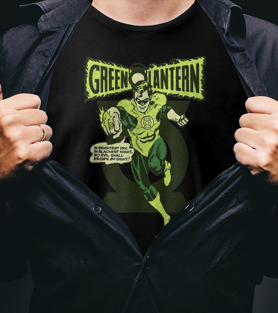 In Brightest Day In Blackest Night Green Lantern Oath T-Shirt