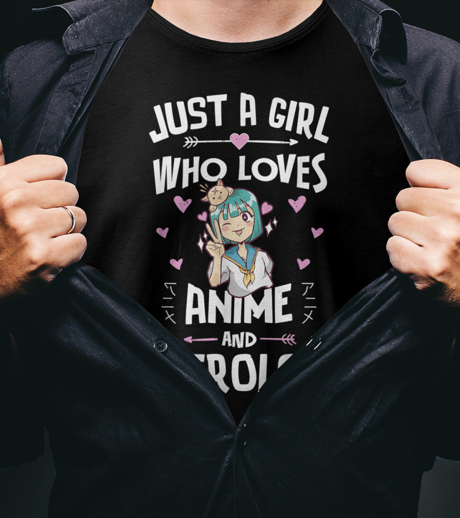Just A Girl Who Loves Anime And Astrology T-Shirt