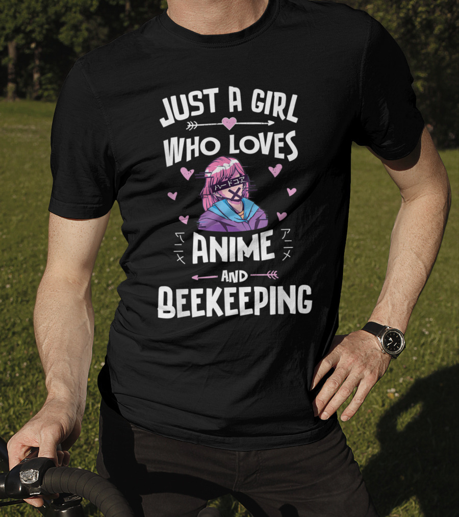 Just A Girl Who Loves Anime And Beekeeping T-Shirt