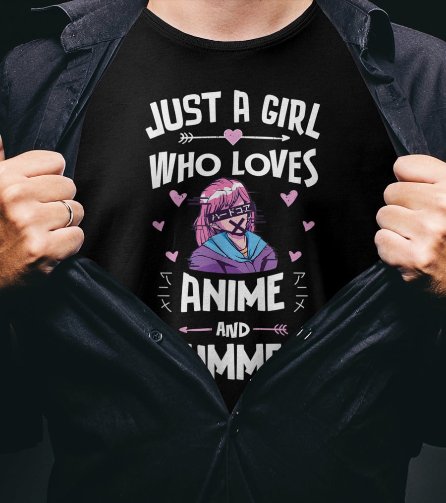 Just A Girl Who Loves Anime And Summer T-Shirt