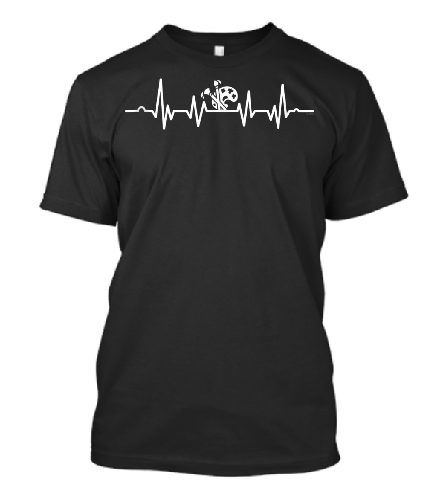 Heartbeat Funny Artist Painter Cool T-Shirt