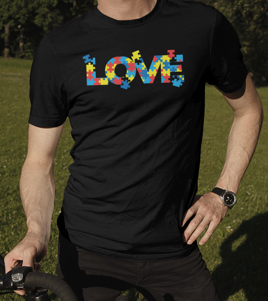 LOVE Autism Puzzle Piece T-Shirt