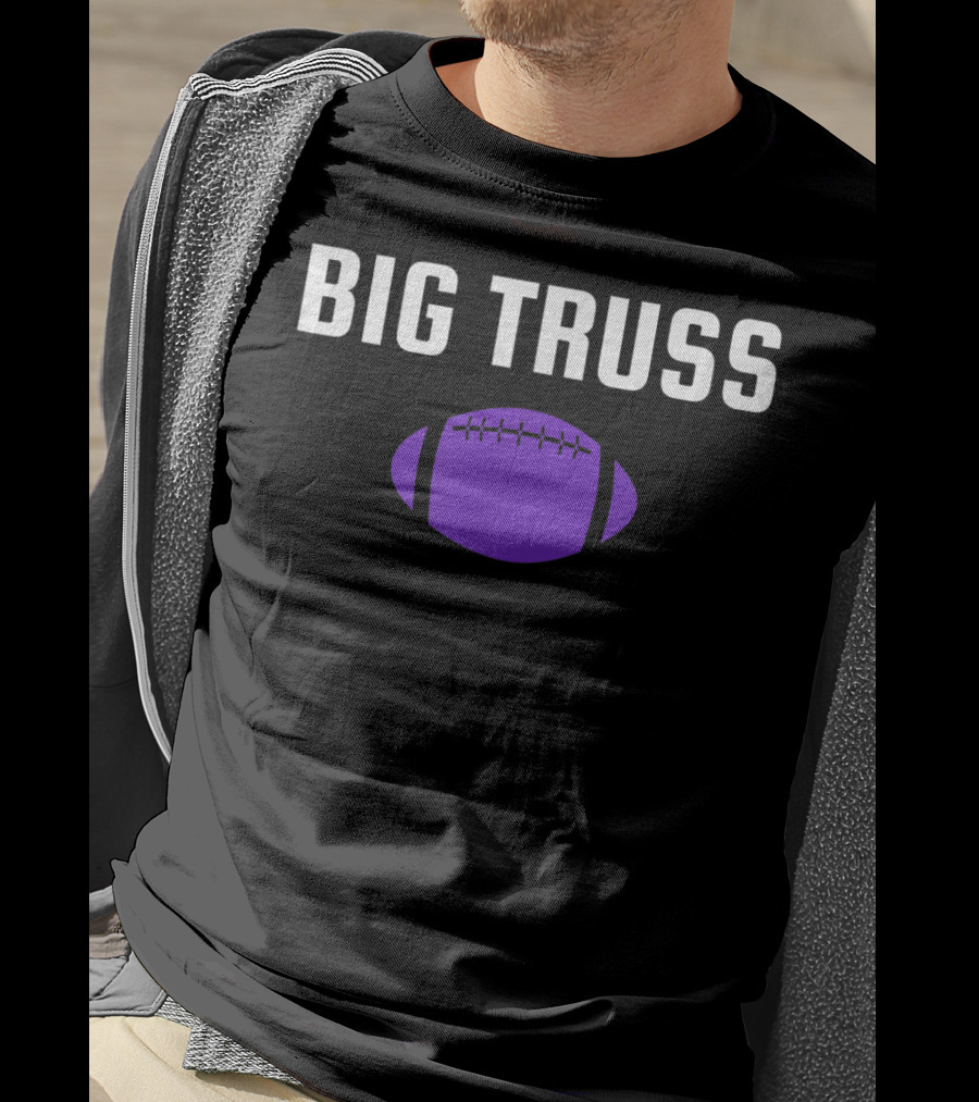Big Truss Baltimore Football Purple T-Shirt