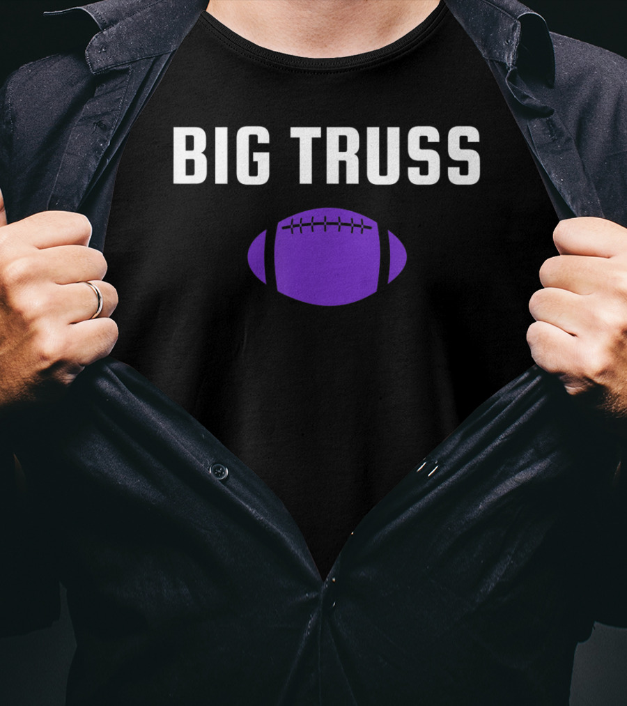Big Truss Baltimore Football Purple T-Shirt
