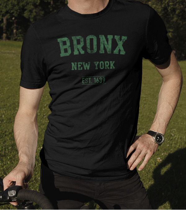 Bronx New York Est. 1639 Distressed Sport T-Shirt