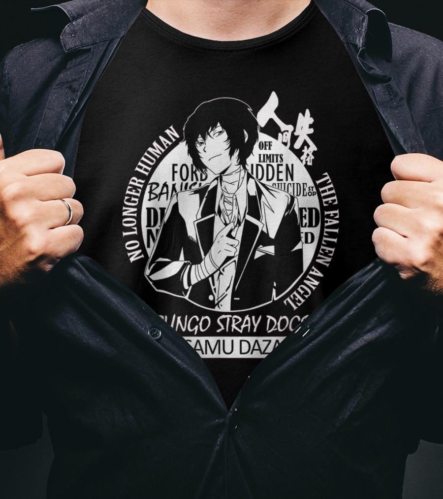 Bungo Stray Dogs Osamu Dazai No Longer Human The Fallen Angel T-Shirt